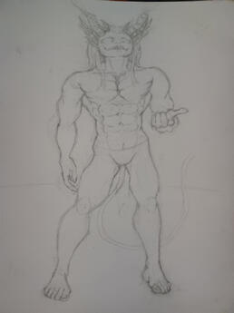 Demon Guy Sketch Demon Guy Sketch