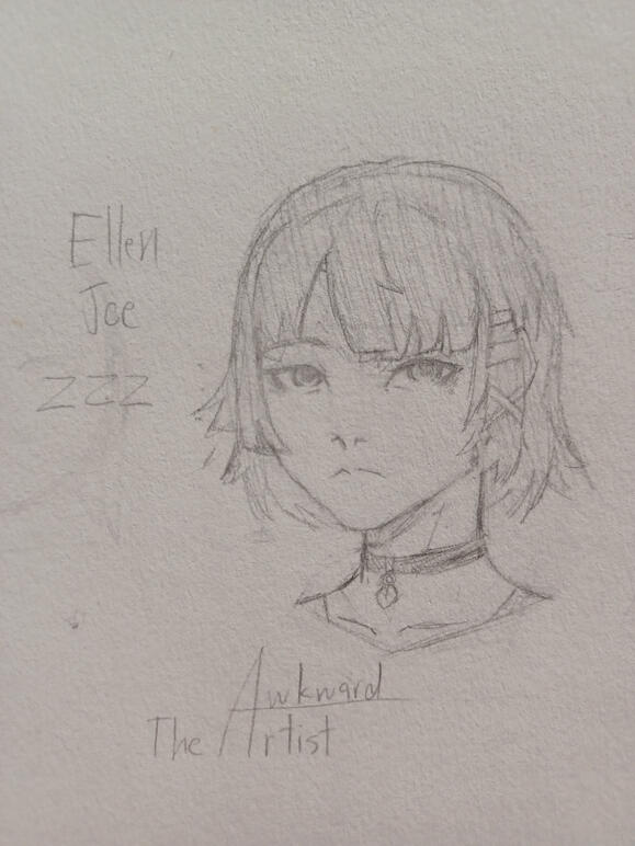 Fan art of Ellen Joe from Zenless Zone Zero