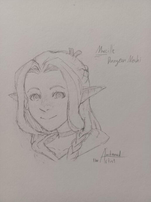 Fan art of Marcille from Dungeon Meshi